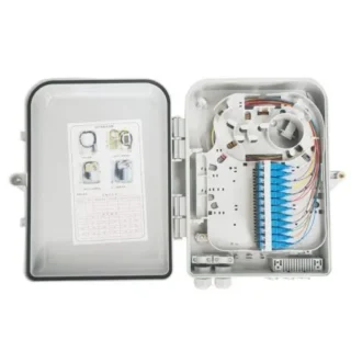 Fiber Indoor/Outdoor FO Access Terminal Box ATB Plastic 24-Core with Adapters